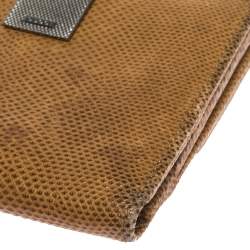 Pre Owned محفظة غوتشي فنتدج كليب كومباكت جلد ثعبان كارونغ بنية فاتحة