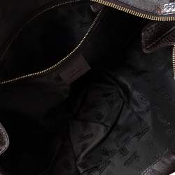 مملوكة مسبقًا Gucci Dark Brown Python Hysteria Clutch