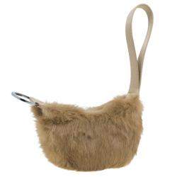 Pre Owned Gucci Brown Rabbit Fur Pochette