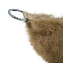 Pre Owned Gucci Brown Rabbit Fur Pochette