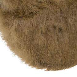 Pre Owned Gucci Brown Rabbit Fur Pochette