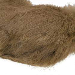 Pre Owned Gucci Brown Rabbit Fur Pochette