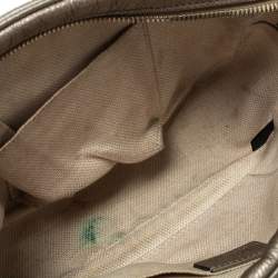 Pre Owned Gucci Metallic Gold Leather Soho Disco Crossbody Bag