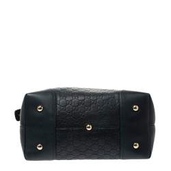 Pre Owned Gucci Deep Green Guccissima Leather Horsebit Tote