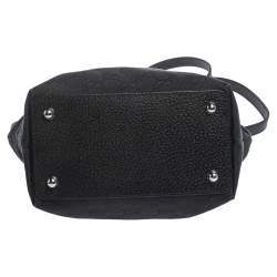 Pre Owned Gucci Black GG Canvas and Leather Shoulder Bag
