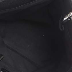 Pre Owned Gucci Black GG Canvas and Leather Shoulder Bag