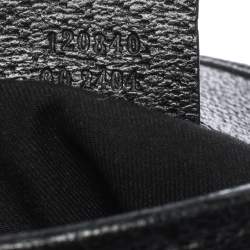 Pre Owned Gucci Black GG Canvas and Leather Shoulder Bag