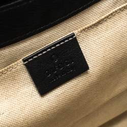 Pre Owned Gucci Black Guccissima Leather Medium Emily Chain Shoulder Bag