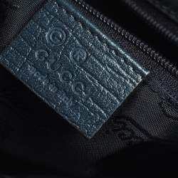Pre Owned Gucci Grey/Blue GG Supreme Canvas and Leather Crossbody Bag