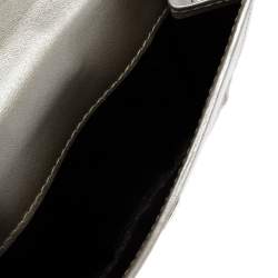 Pre Owned محفظة غوتشي فرينش كانفاس مطبوع جي جي فضي