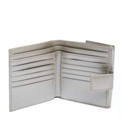 Pre Owned محفظة غوتشي فرينش كانفاس مطبوع جي جي فضي