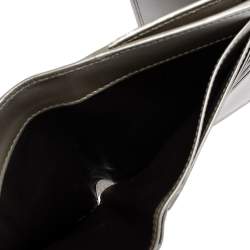 Pre Owned محفظة غوتشي فرينش كانفاس مطبوع جي جي فضي