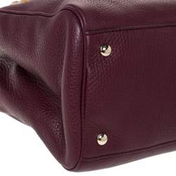 Pre Owned حقيبة غوتشي بامبو شوبر جلد 