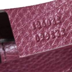 Pre Owned حقيبة غوتشي بامبو شوبر جلد 