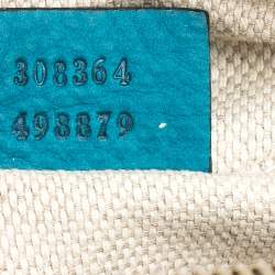 Pre Owned Gucci Turquoise Nubuck Leather Soho Disco Shoudler Bag