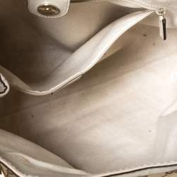 Pre Owned حقيبة يد غوتشي سوكي كانفاس GG برونزي متوسطة