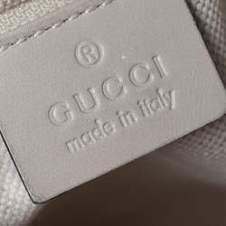 Pre Owned حقيبة يد غوتشي سوكي كانفاس GG برونزي متوسطة