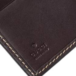 Gucci Beige/Brown GG Supreme Canvas Web Flap French Wallet