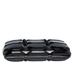 Pre Owned Gucci Black Plexiglass Aristographic Evening Clutch