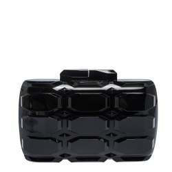 Pre Owned Gucci Black Plexiglass Aristographic Evening Clutch