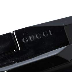 Pre Owned Gucci Black Plexiglass Aristographic Evening Clutch