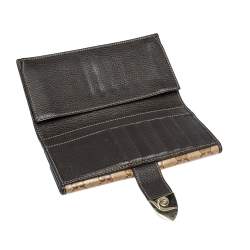 Gucci Brown GG Crystal Coated Canvas and Leather Continental Wallet