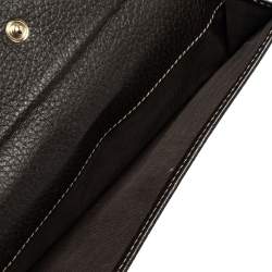 Gucci Brown GG Crystal Coated Canvas and Leather Continental Wallet