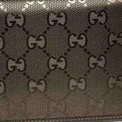 Gucci Pale Green Imprime Canvas Interlocking G Continental Wallet