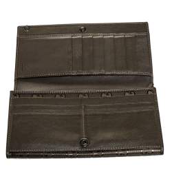 Gucci Pale Green Imprime Canvas Interlocking G Continental Wallet