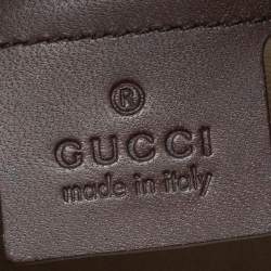 مملوكة مسبقًا Gucci Beige/Brown GG Canvas and Leather Medium Vintage Web Boston Bag