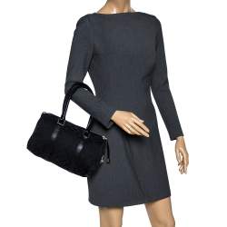 Pre Owned Gucci Black GG Canvas and Leather Small Joy Boston Bag