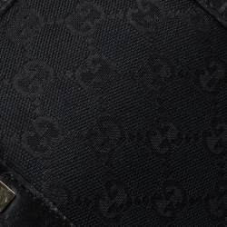 Pre Owned Gucci Black GG Canvas and Leather Small Joy Boston Bag