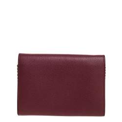 Gucci Rose Pink Leather GG Marmont Wallet on Chain
