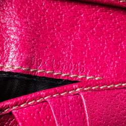 Gucci Black/Pink Coated Canvas Logo Trifold Compact Wallet 