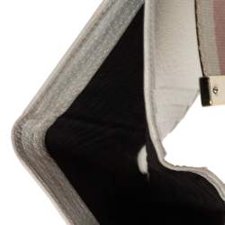Gucci Beige GG Canvas and Leather Web French Wallet