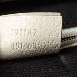 Pre Owned Gucci Beige GG Canvas and Leather Pouch
