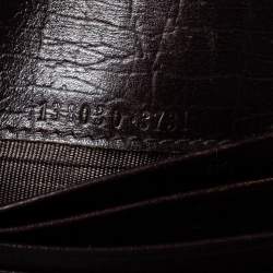 Gucci Beige/Brown GG Canvas Web Horsebit Compact Wallet