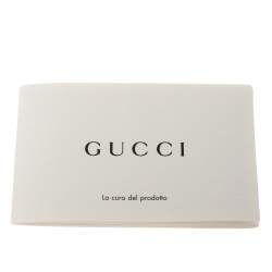 مملوكة مسبقًا حقيبة كتف غوتشي متوسطة بقفل جلد غوتشيسيما أسود