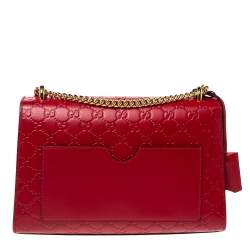 مملوكة مسبقًا حقيبة كتف غوتشي متوسطة بقفل جلد غوتشيسيما أسود