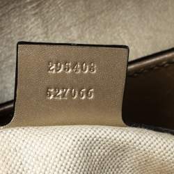 Pre Owned حقيبة كتف غوتشي ايميلي كبيرة سلسلة جلد غوتشيسيما ذهبية