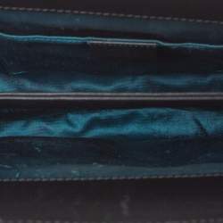 Pre Owned Gucci Black Suede and Leather Ophidia Dragon Bag
