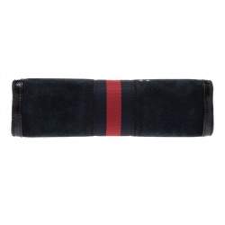 Pre Owned Gucci Black Suede and Leather Ophidia Dragon Bag