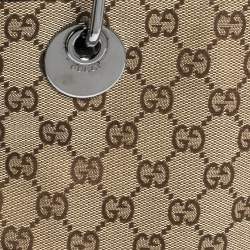 مملوكة مسبقًا Gucci Brown/Beige GG Canvas and Leather Eclipse Tote
