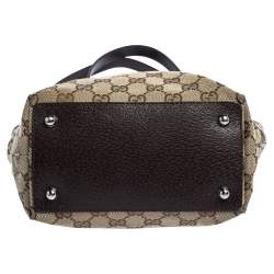 مملوكة مسبقًا Gucci Brown/Beige GG Canvas and Leather Eclipse Tote