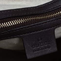 مملوكة مسبقًا Gucci Dark Brown GG Supreme Canvas and Leather Medium Joy Boston Bag