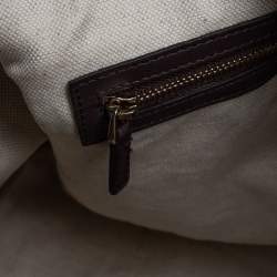 مملوكة مسبقًا Gucci Dark Brown GG Supreme Canvas and Leather Medium Joy Boston Bag