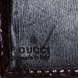 Gucci Maroon Patent Leather Hysteria French Wallet
