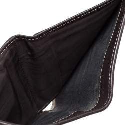 Gucci Beige/Brown GG Crystal Canvas Web Flap French Wallet