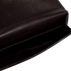 مملوكة مسبقًا Gucci Brown/Beige GG Canvas and Leather Britt Continental Wallet