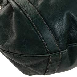 Pre Owned حقيبة هوبو غوتشي كرست بول جلد خضراء